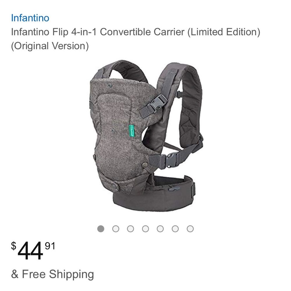 Infantino 4 in 1 baby carrier.